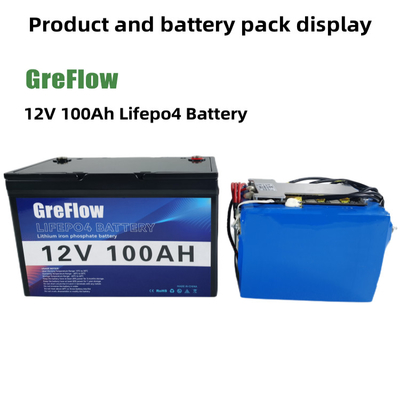 OEM Lithiumlifepo4 12v 100ah Batterij met Slimme Bms IP65