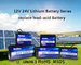 Slimme de Machts Diepe Cyclus Lifepo4 Marine Battery 24v 100Ah van BMS Bluetooth App Energy voor Boot