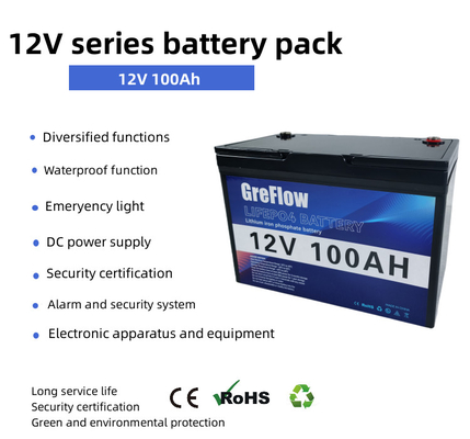 12v Lithium Iron Phosphate Battery 12v 100Ah 150Ah 300Ah Met Bluetooth